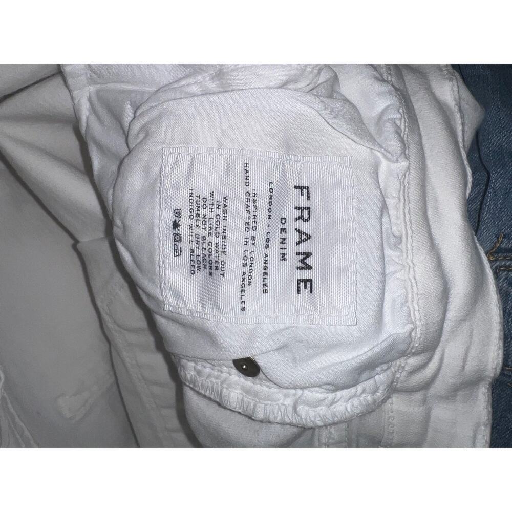 FRAME Le Skinny de Jeanne Skinny Leg Jeans in Blanc $184 Style COL403 Size 30 - Picture 9 of 10